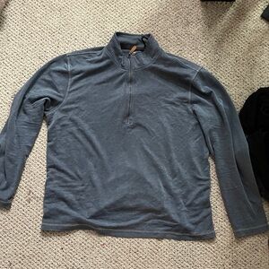 Gray Quarter-Zip Pullover